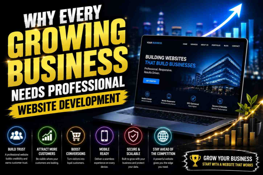 Why Every Growing Business Needs Professional Website Development?