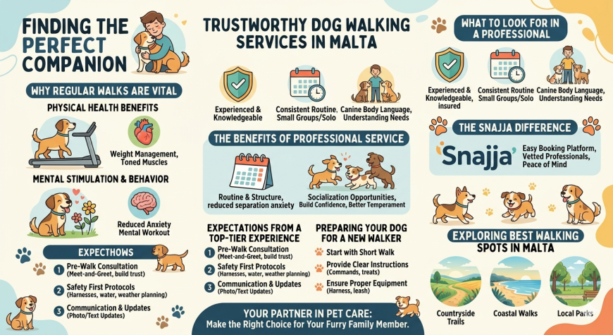 Need a Dog Walker in Malta? | Reliable & Caring | Snajja