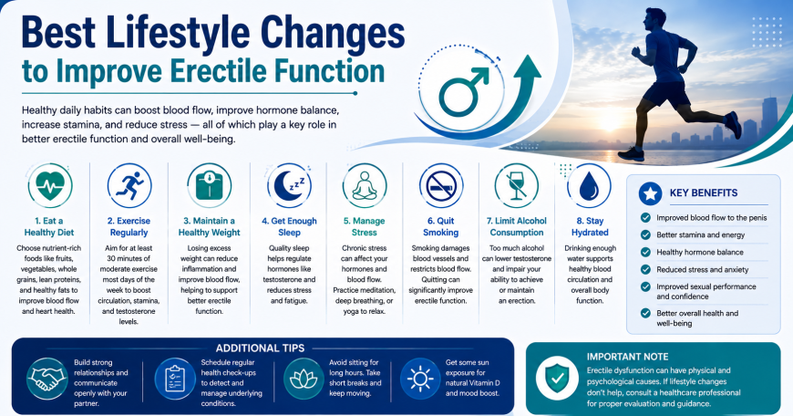 Best Lifestyle Changes to Improve Erectile Function