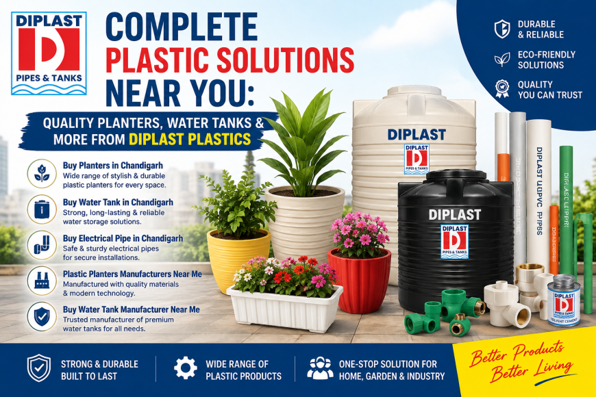 Complete Plastic Solutions Near You: Quality Planters, Water Tanks & More from Diplast Plastics