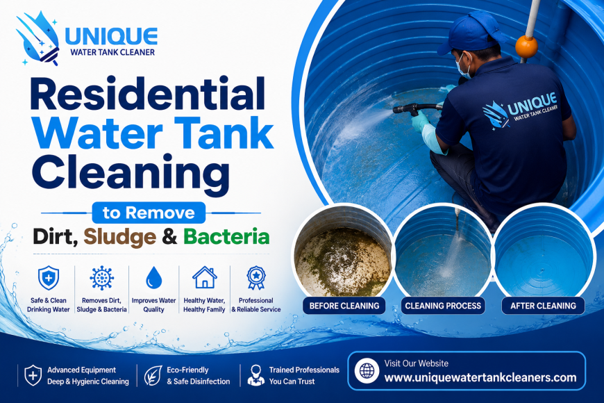 Residential Water Tank Cleaning to Remove Dirt, Sludge & Bacteria