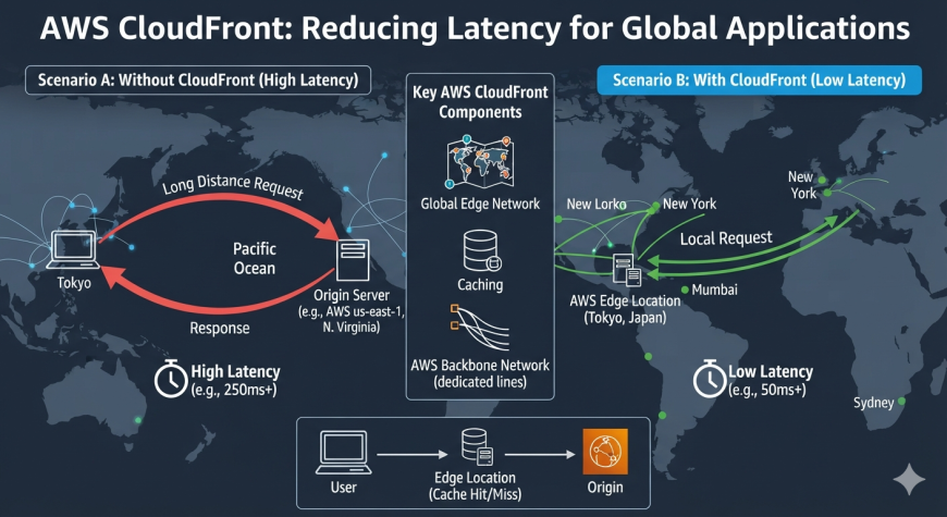 How Can AWS CloudFront Reduce Latency for Global Applications?