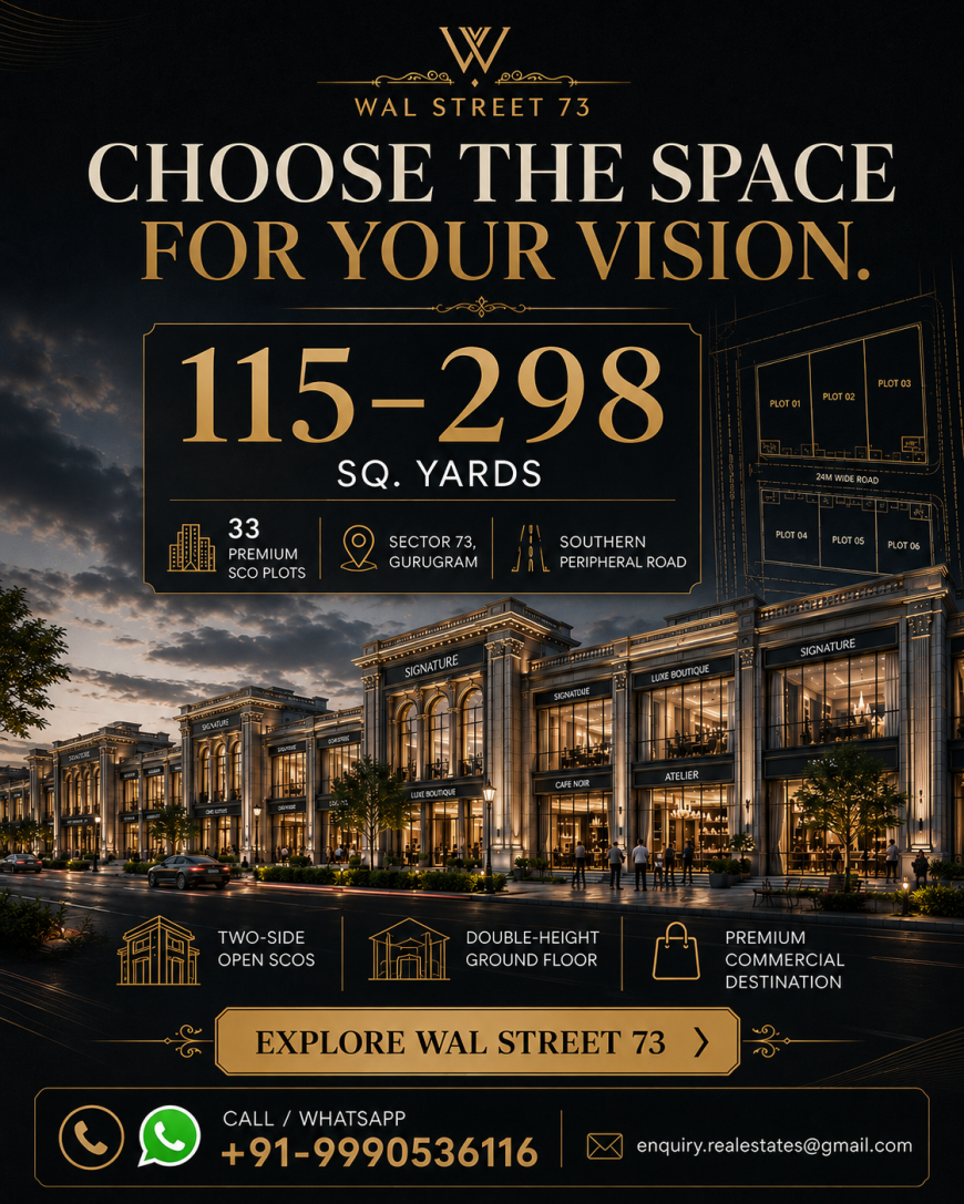 WAL Street 73 SCO Plots Gurgaon for Future Business Growth