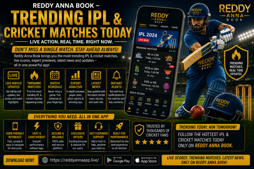 Reddy Anna Book – Trending IPL & Cricket Matches Today