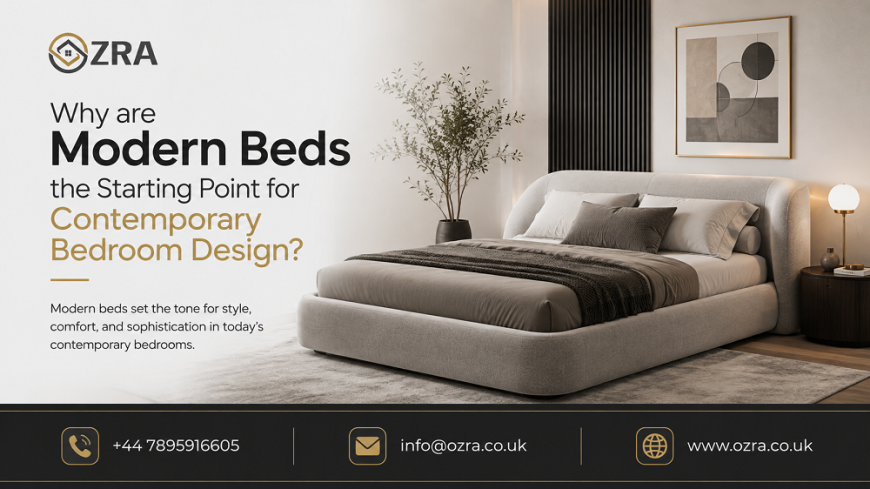 Why are Modern Beds the Starting Point for Contemporary Bedroom Design?