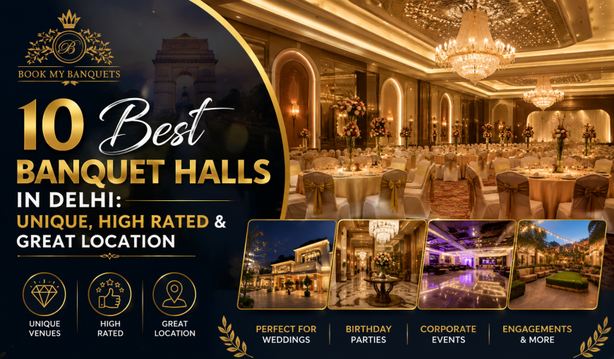 10 Best Banquet Halls in Delhi: Unique, High Rated & Great Location