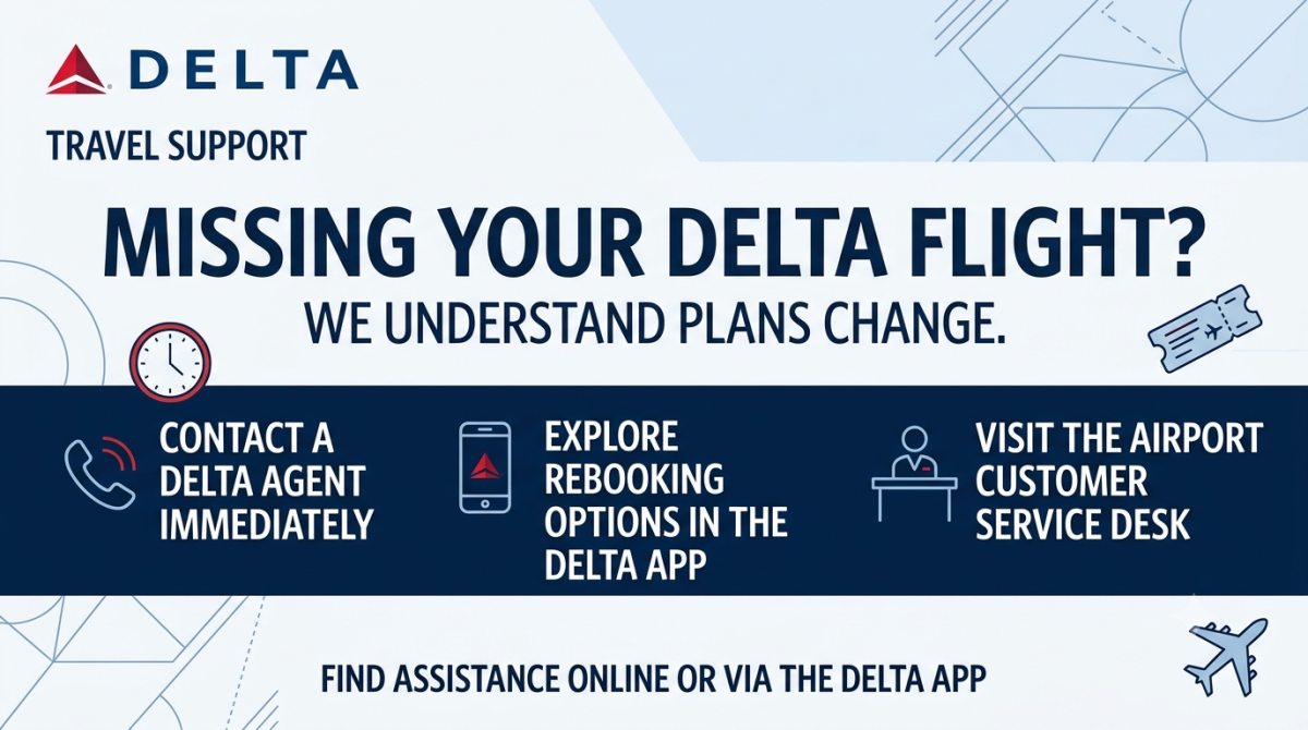 Can Delta Help Me After I Miss My Flight?