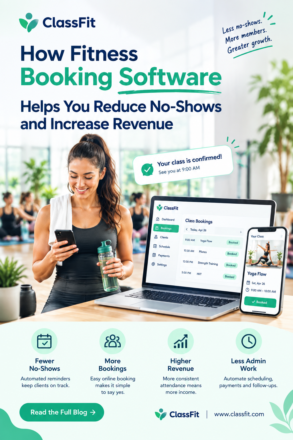How Fitness Booking Software Helps You Reduce No-Shows and Increase Revenue