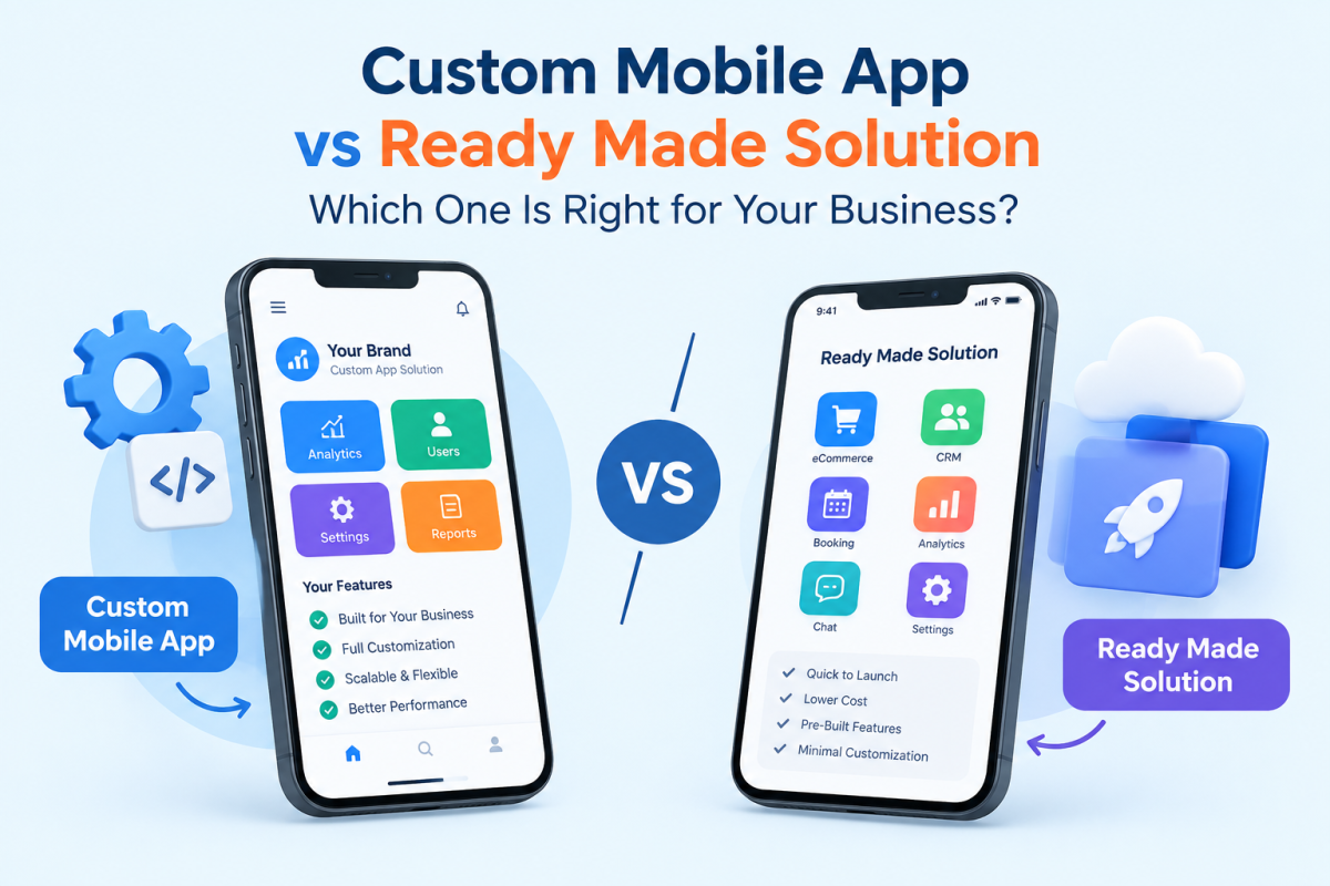 Custom Mobile App vs Ready-Made Solution: Which One Is Right for Your Business?