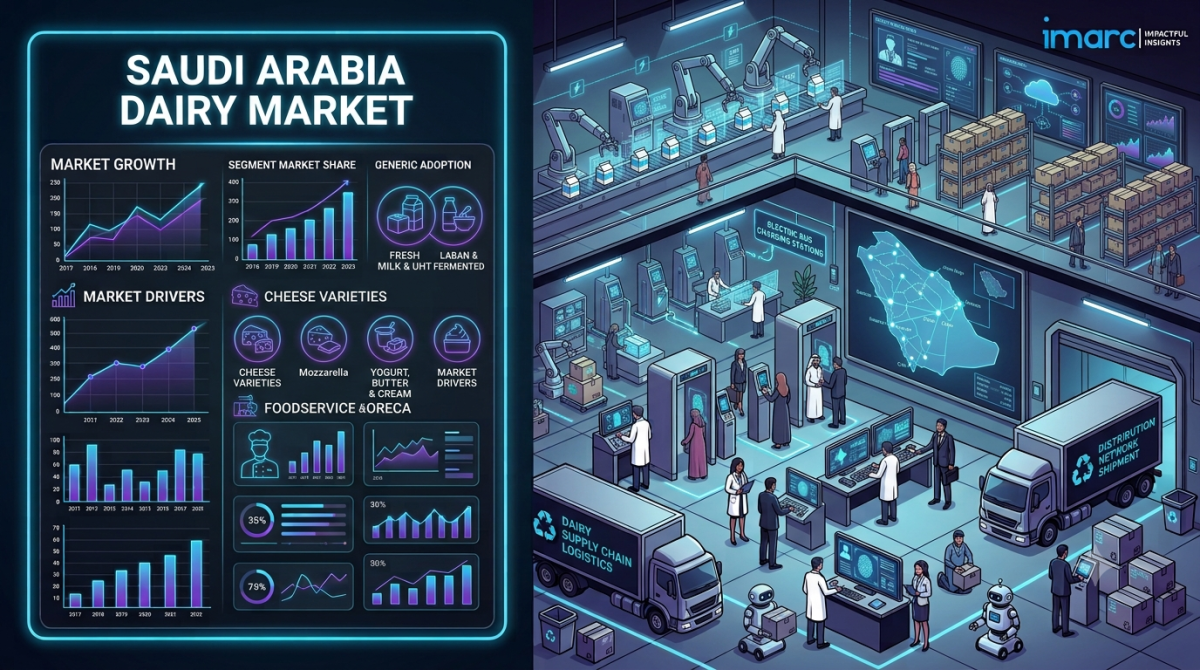 Saudi Arabia Dairy Market Size, Share, Trends & Industry Forecast 2026-2034