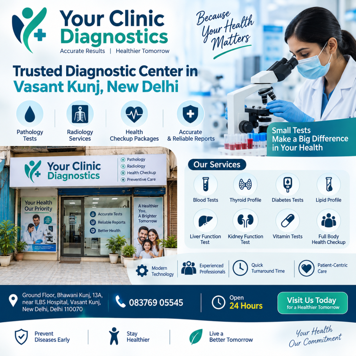 Your Clinic Diagnostics | Best Diagnostic Center in Vasant Kunj, New Delhi
