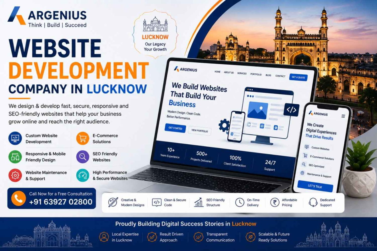 Website Design Company in Lucknow | Web Development Services - Argenius