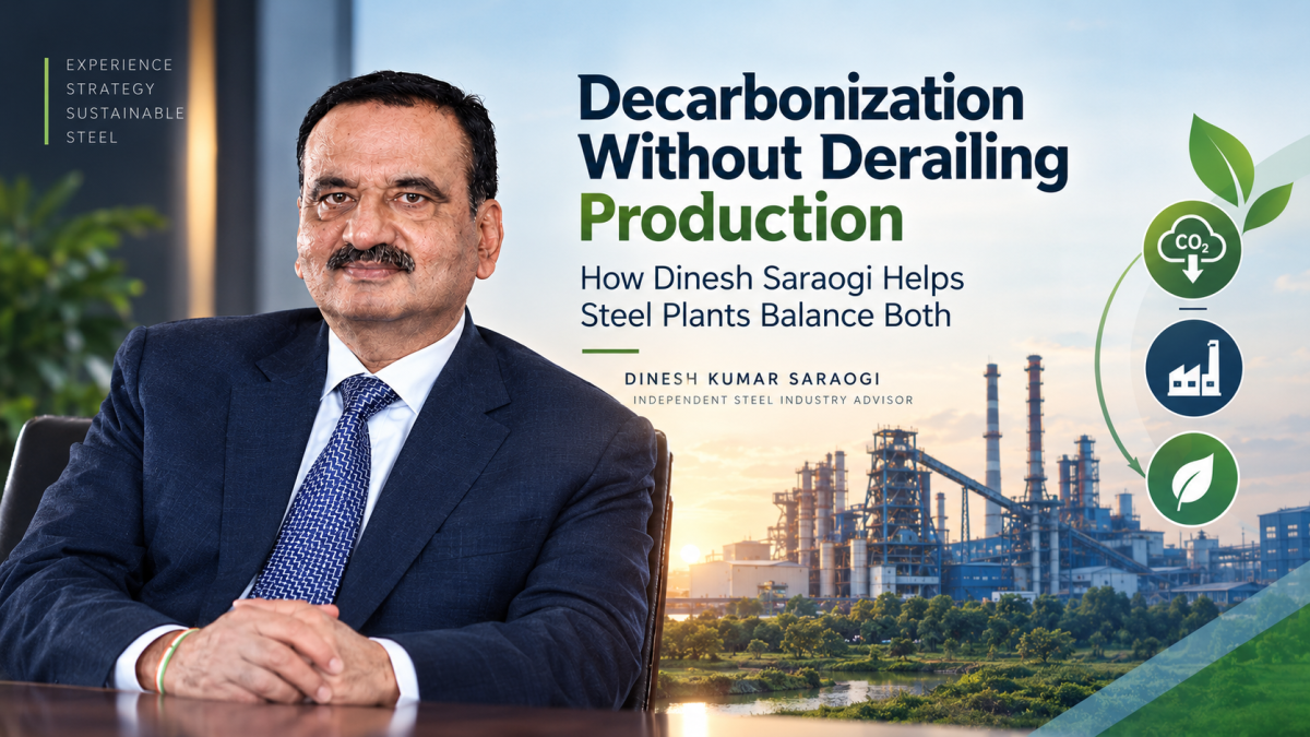 Decarbonization Without Derailing Production: How Dinesh Saraogi Helps Plants Balance Both 