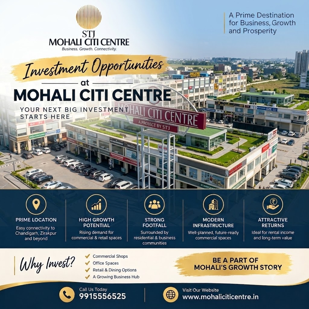 Investment Opportunities at Mohali Citi Centre, Mohali 