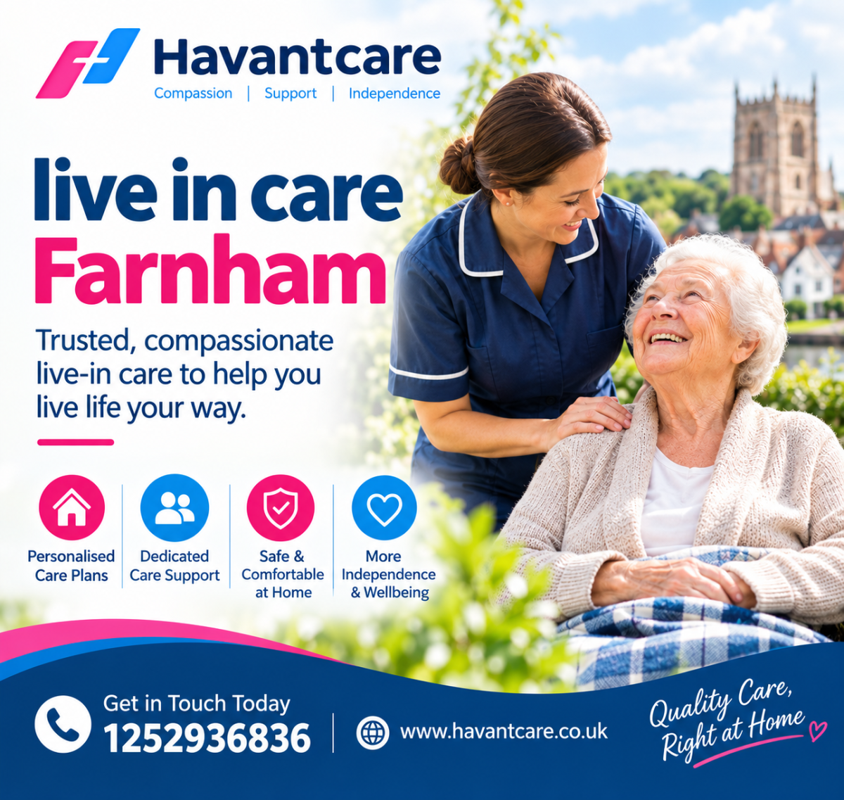 Live in Care Farnham for Comfortable Everyday Living