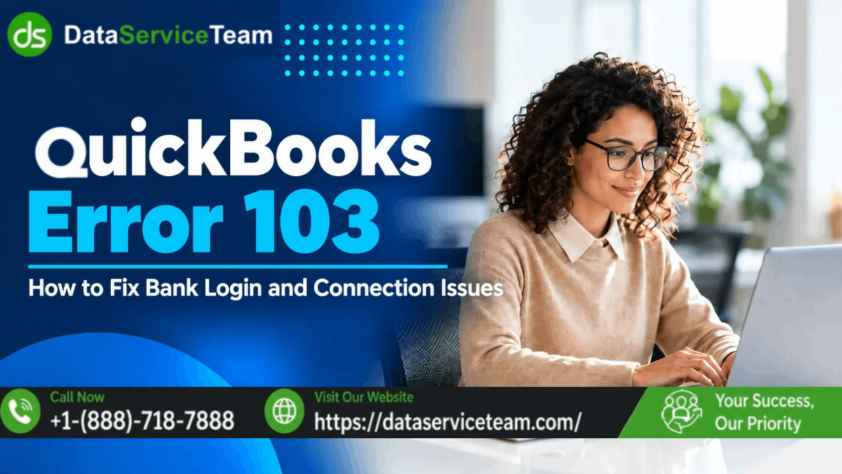 QuickBooks Error 103: Expert Fix for Bank Login Rejection