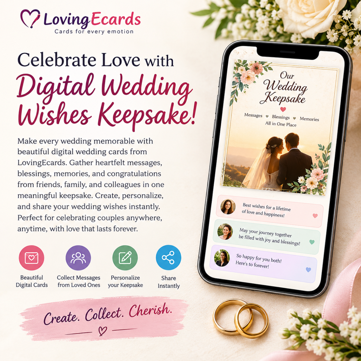 Celebrate Love with Digital Wedding Wishes and Group Wedding Cards Online