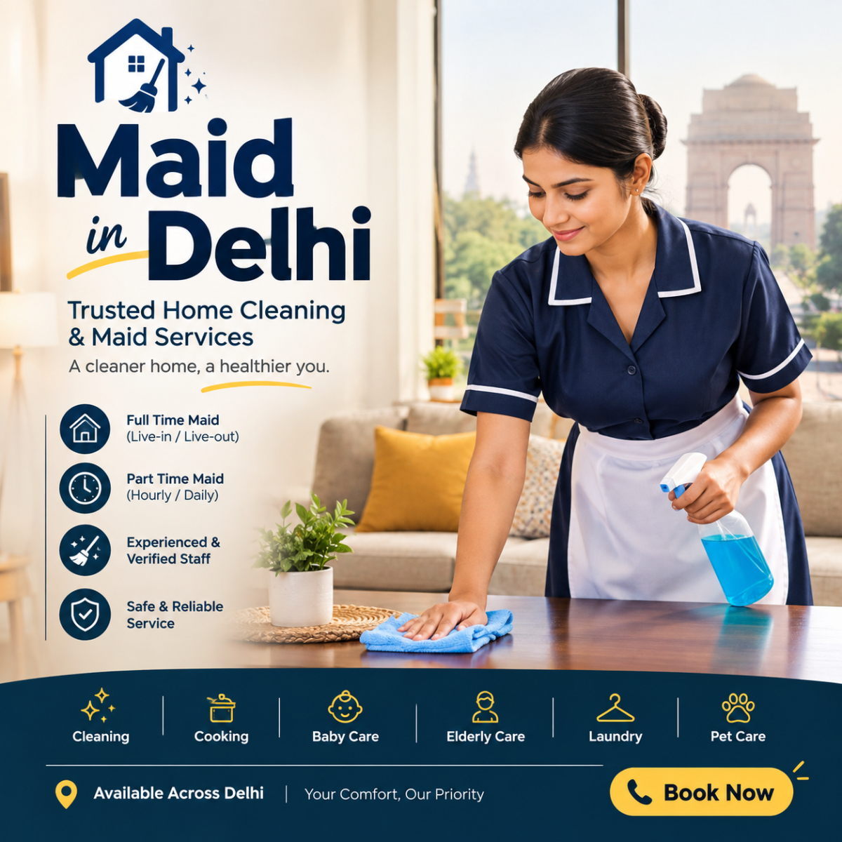 Reliable Home Staffing in the Capital: Maids, Japa Care, Babysitters and Security