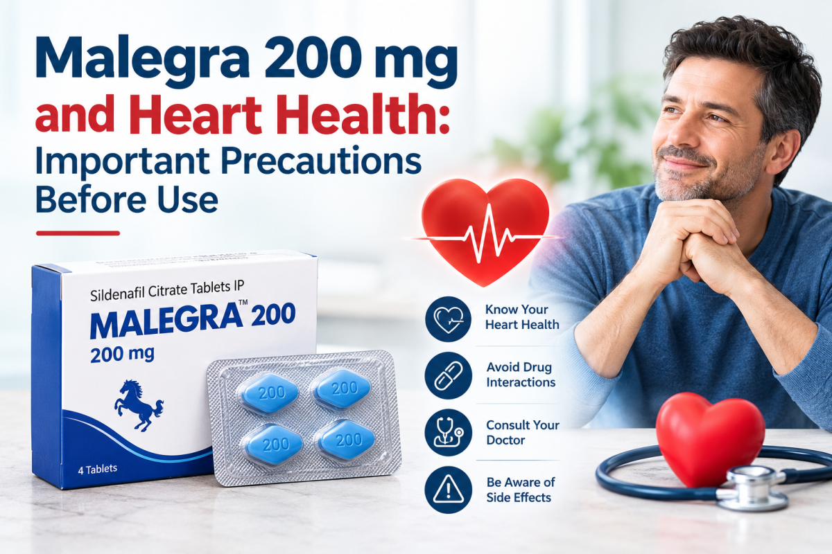 Malegra 200 mg and Heart Health: Important Precautions Before Use