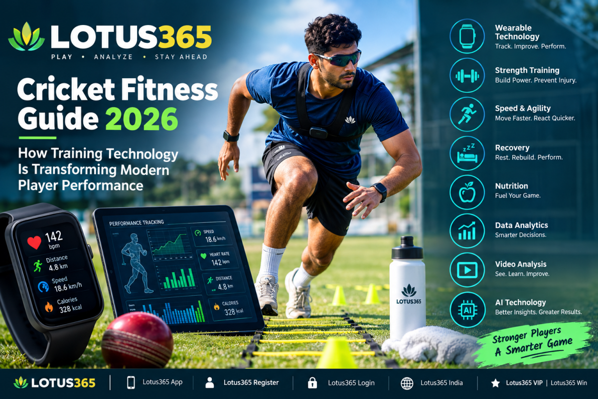 Lotus365 Cricket Fitness Guide 2026: How Training Technology Is Transforming Modern Player Performance