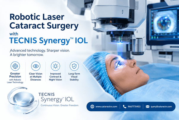What Benefits Does TECNIS Synergy™ IOL Offer with Robotic Laser Surgery?