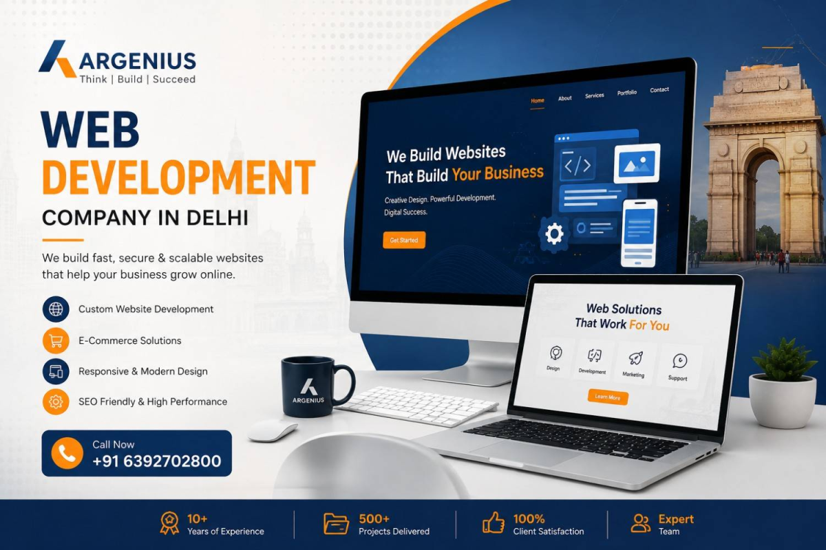Argenius – Leading Web Development Company in Delhi for Modern Businesses