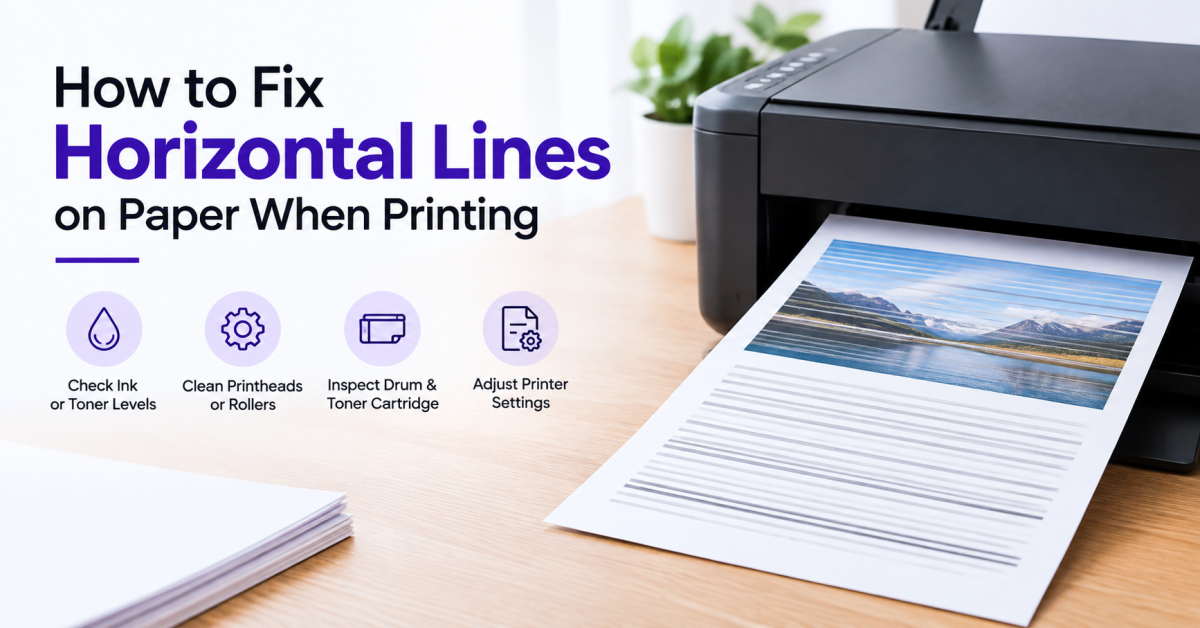 How to Fix Horizontal Lines on Paper When Printing