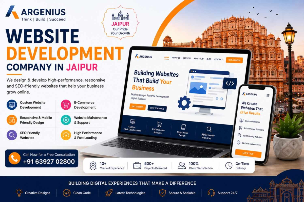 Website Design Company in Jaipur | Web Development Services - Argenius
