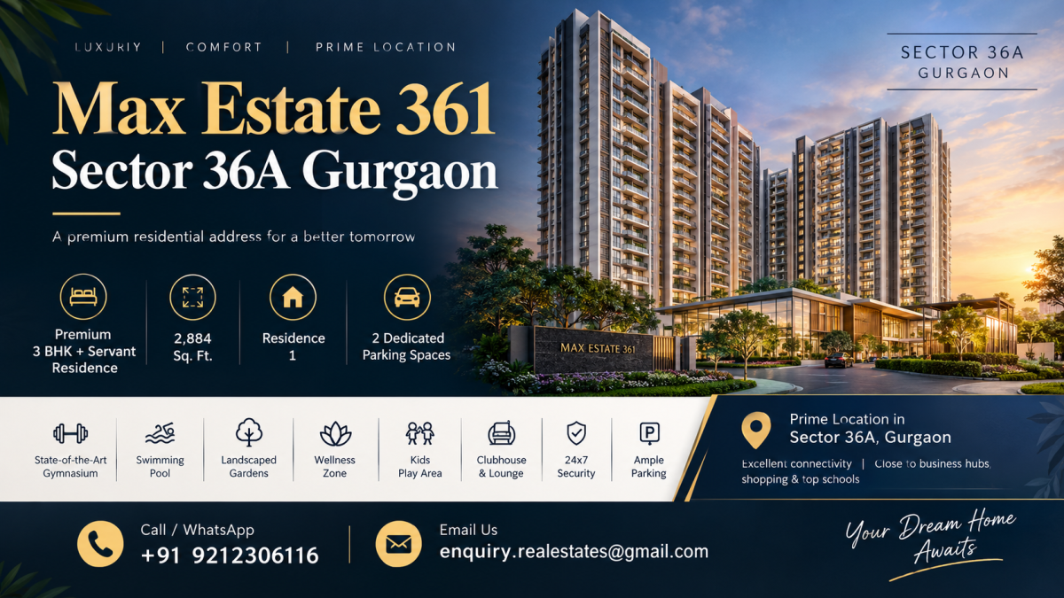 Inside Max Estate 361 Sector 36A Gurgaon