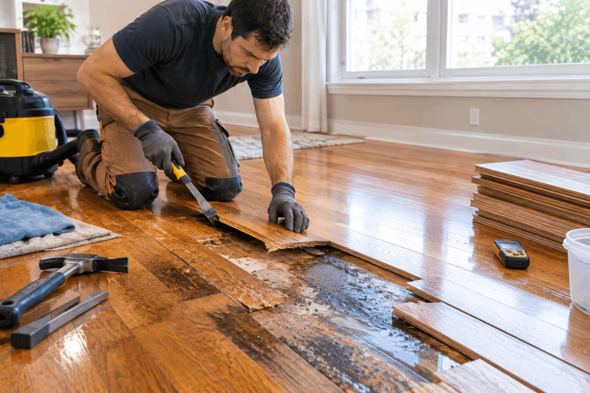 How to Repair Water-Damaged Hardwood Floors