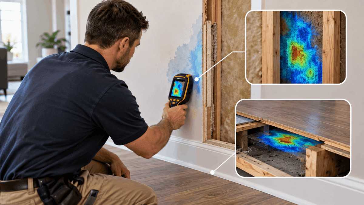 How to Detect Hidden Moisture Behind Walls and Under Floors