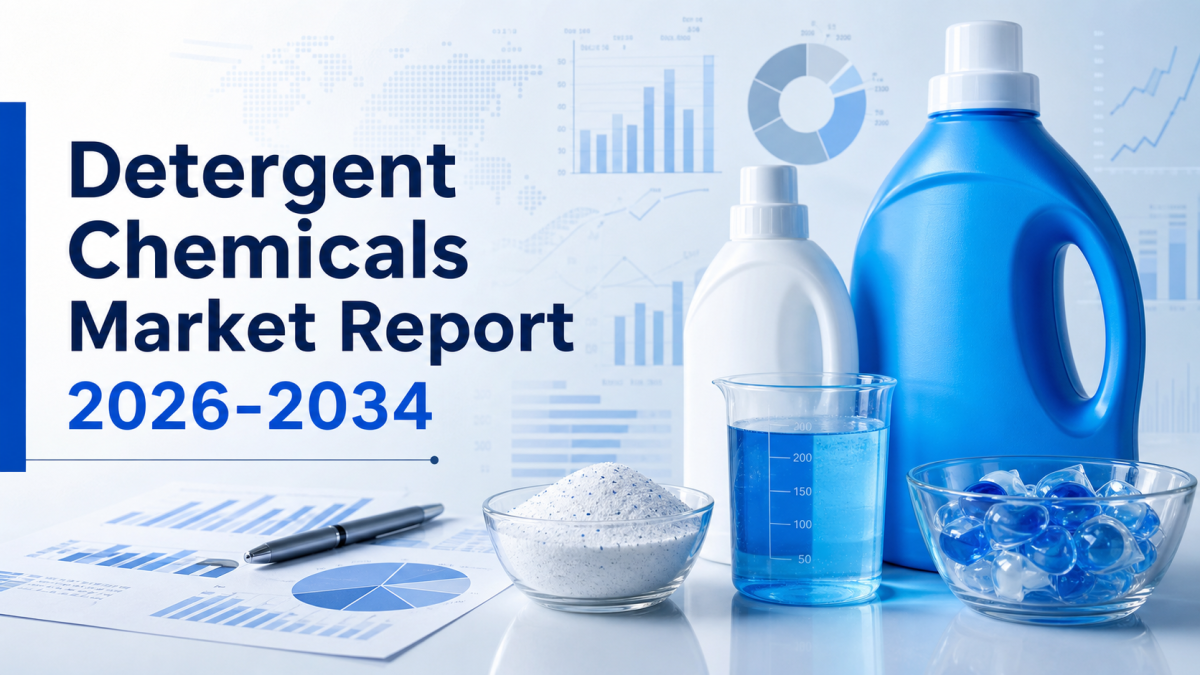  Detergent Chemicals Market: Size, Share, Consumer Demand & Growth Insights 2026-2034
