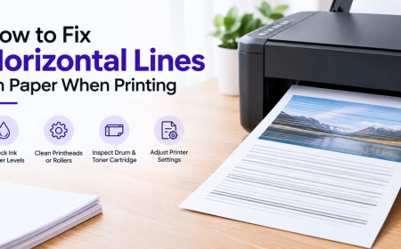 How to Fix Horizontal Lines on Paper When Printing
