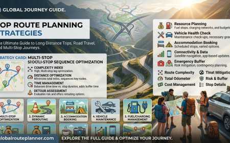 Best Route Planning Strategies for Long-Distance Trips, Road Travel, and Multi-Stop Journeys