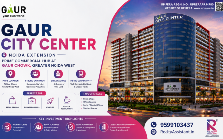Gaur City Center Sector 4 Greater Noida West: Commercial Shops, Offices & Studios Overview