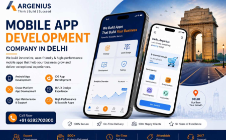 Mobile App Development Company in Delhi – Build High-Performance Apps with Argenius