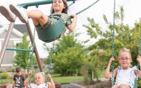 What Sets a Lifetime Deluxe Swing Set Apart From Wooden Playset Options