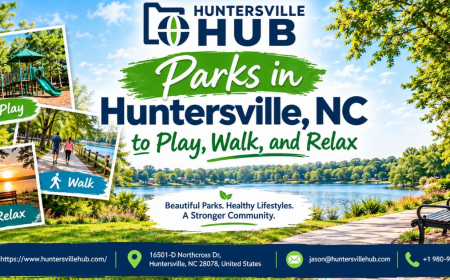 Parks in Huntersville, NC, to Play, Walk, and Relax