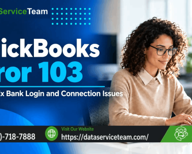 QuickBooks Error 103: Expert Fix for Bank Login Rejection