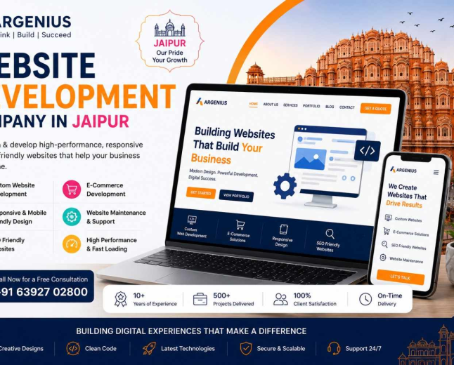Website Design Company in Jaipur | Web Development Services - Argenius
