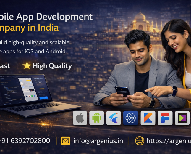 Mobile App Development Company in India – Build Innovative Apps with Argenius