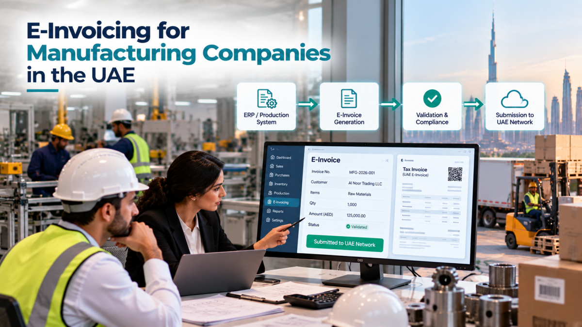 E-Invoicing for Manufacturing Companies in the UAE