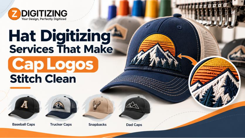 Hat Digitizing Services That Make Cap Logos Stitch Clean