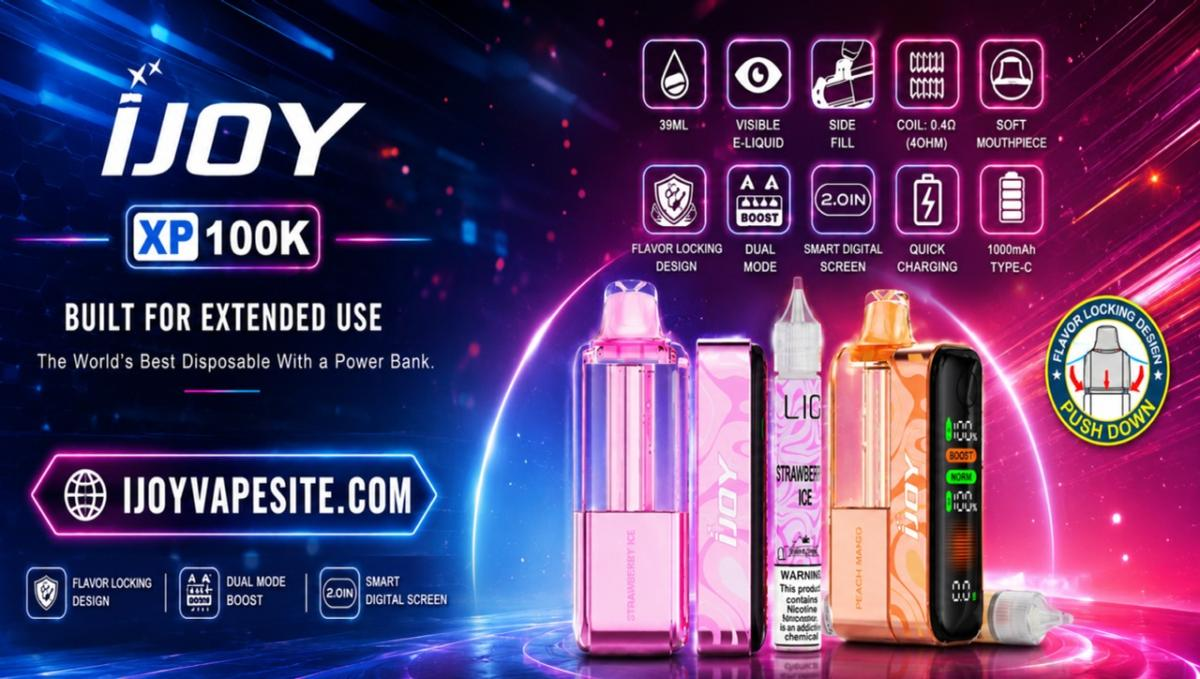 IJOY XP100k Disposable Kit: Rose Donut Flavor and Key Product Details