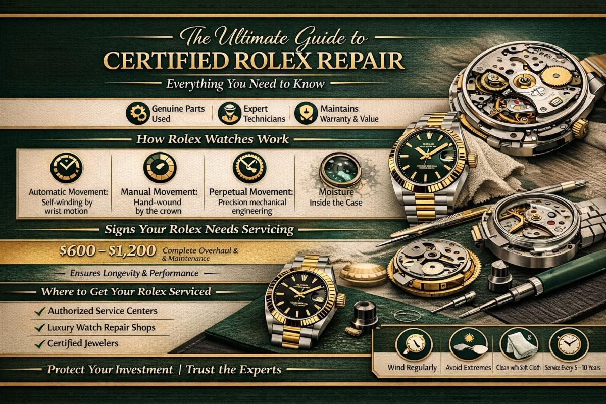 Certified Rolex Repair: Everything You Need to Know About Servicing Your Rolex