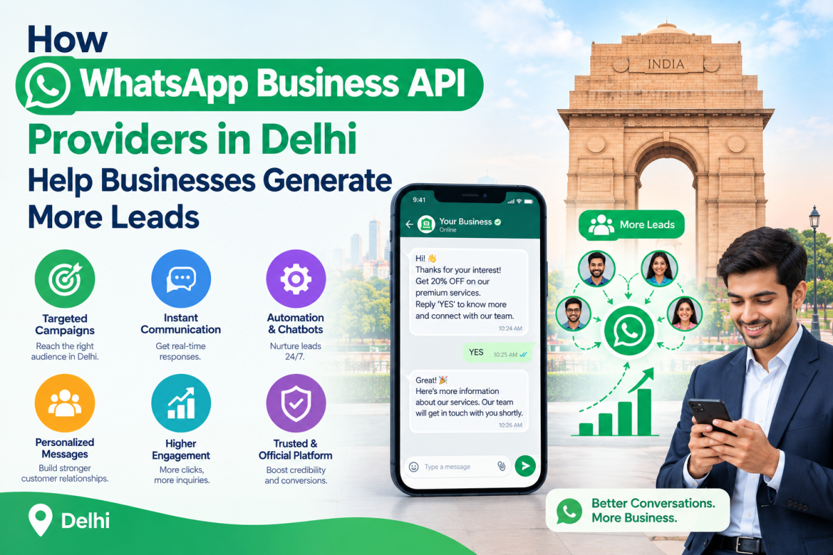 How WhatsApp Business API Providers in Delhi Help Businesses Generate More Leads