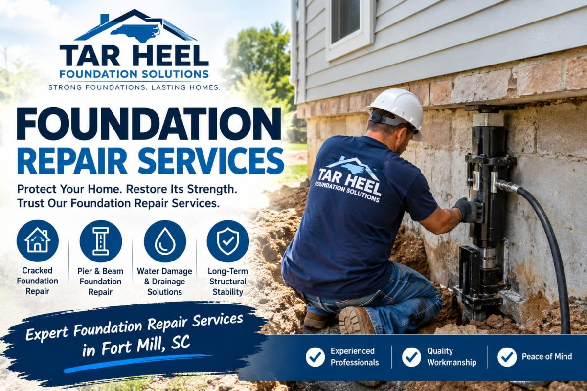 Foundation Settlement Repair Services in Fort Mill, SC