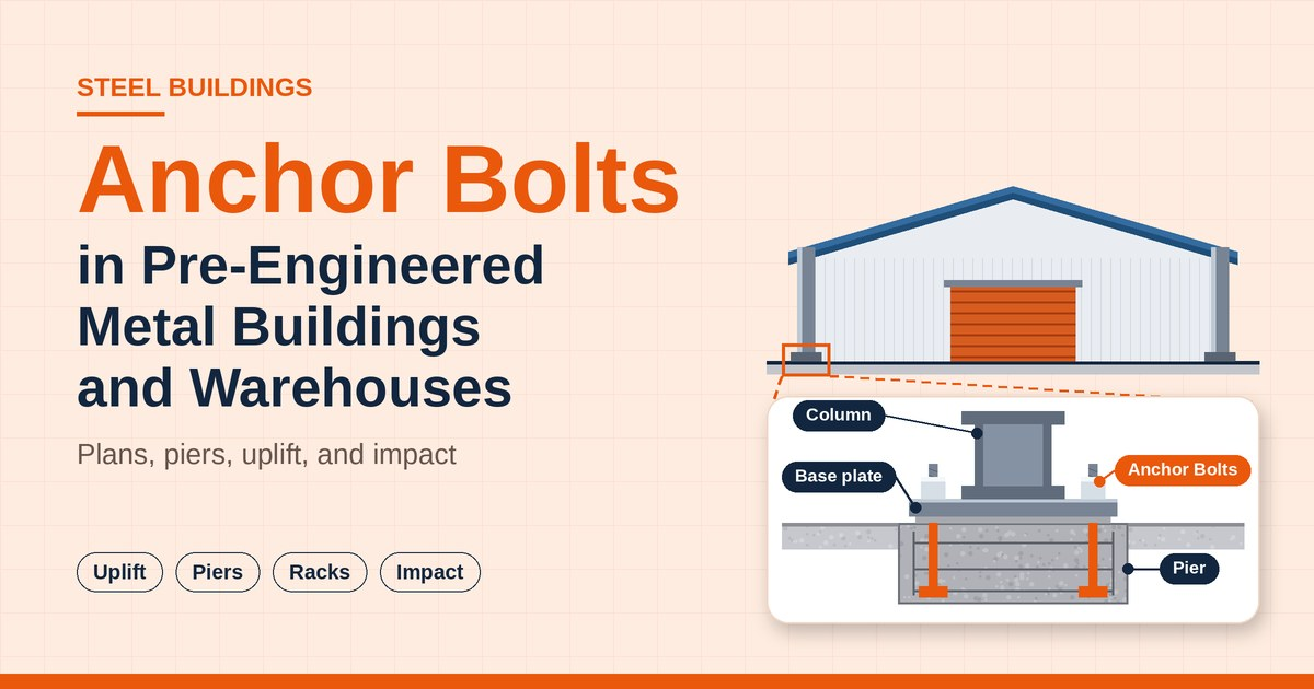 Anchor Bolts in Pre-Engineered Metal Buildings and Warehouses