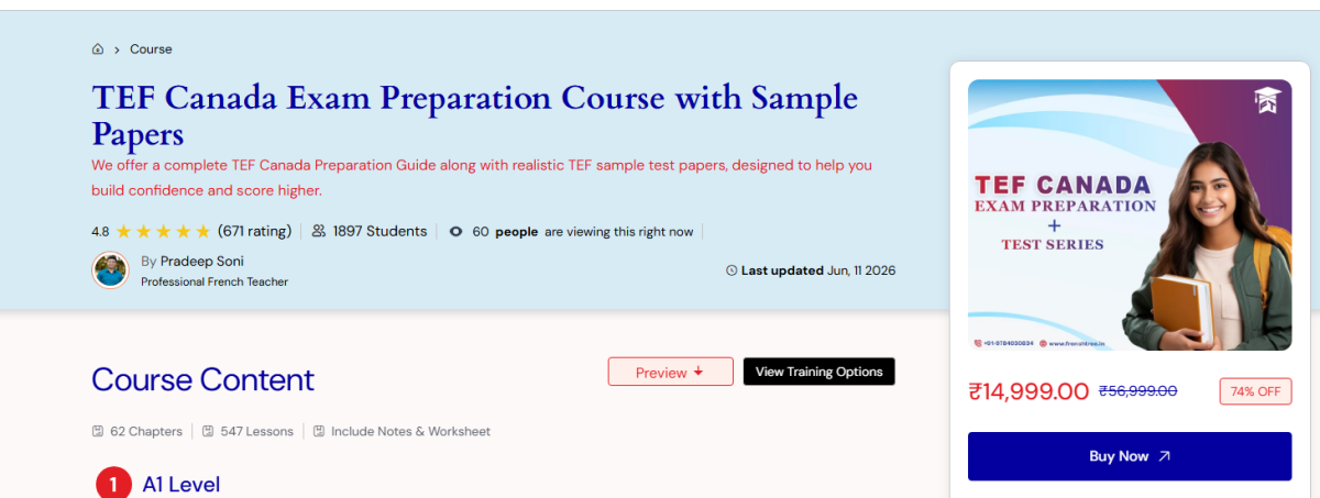 tef online course