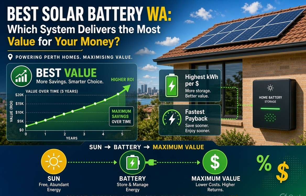 Best Solar Battery WA: Which System Delivers the Most Value for Your Money?